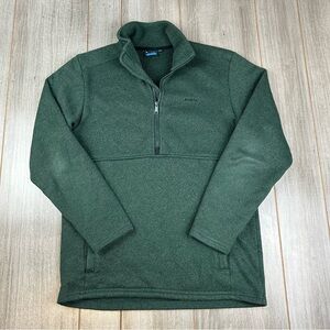 KAVU 1/2 Zip Pullover Sweater Fleece Men’s M Solid Green